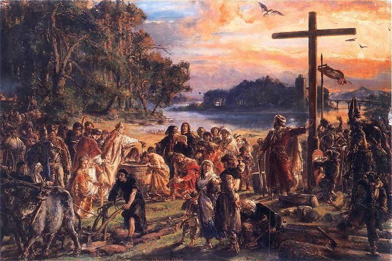 Jan Matejko Christianization of Poland A.D. 965. Germany oil painting art